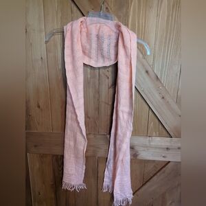 Peachy orange scarf lightweight